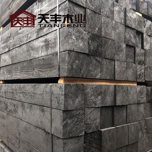 热销松木防腐枕木铁路矿用油批发枕木厂家工地方木船厂垫木浸