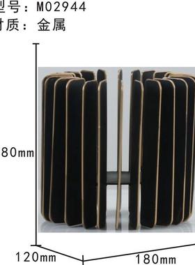 现代简约金属烛台米兰书房大厅桌面电视台摆件试试轻装饰品