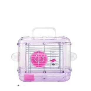 仓鼠金丝熊笼子别墅豪华易双层笼透明清理金丝熊笼子大号