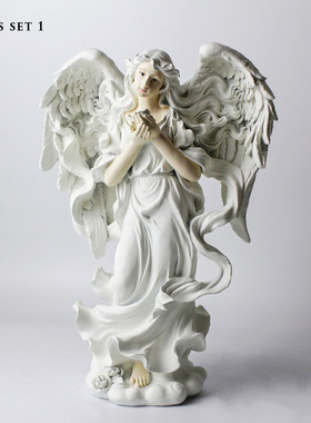 定制新品花仙子天使雕像树脂摆件创意家居桌面花园庭院装饰品