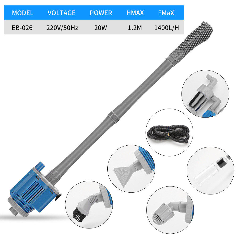 鱼缸电动换水器抽水泵小型吸污机洗沙吸水抽水加水管套装吸抽便鱼