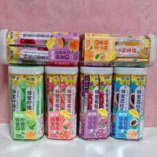 现货趣之源蜂蜜柚子茶柠檬·百香果蜂蜜水果茶独立包装 便携冲泡饮