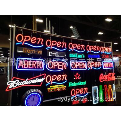 ABIERTO SIGN霓虹灯 LED OPEN SIGN霓虹灯NEON OPEN SIGN开放标志