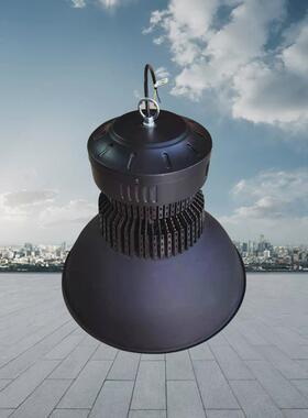 超亮黑色围边双层LED工矿灯厂房仓库车间大功率200W250W工业照明