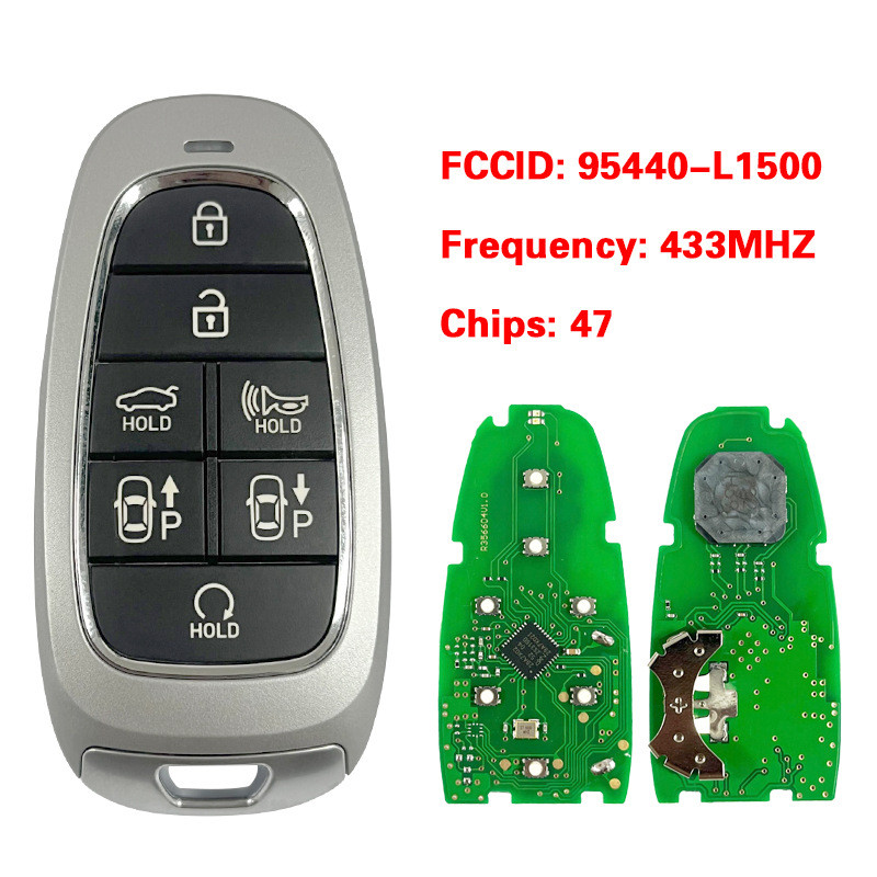 适用现代原板副壳7键钥匙95440-L1500 434mhz 47芯 TQ8-F08-4F28