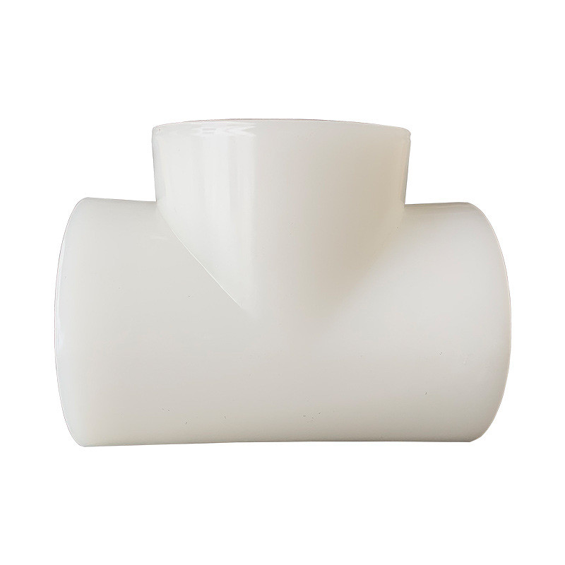 pvdf塑料三通白色热熔承插塑胶等对焊径三通厂家直供可定制