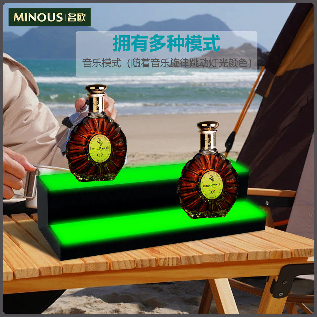 厂家定制亚克力酒架 声控亚克力亚克力酒水展示架 发光酒架定制