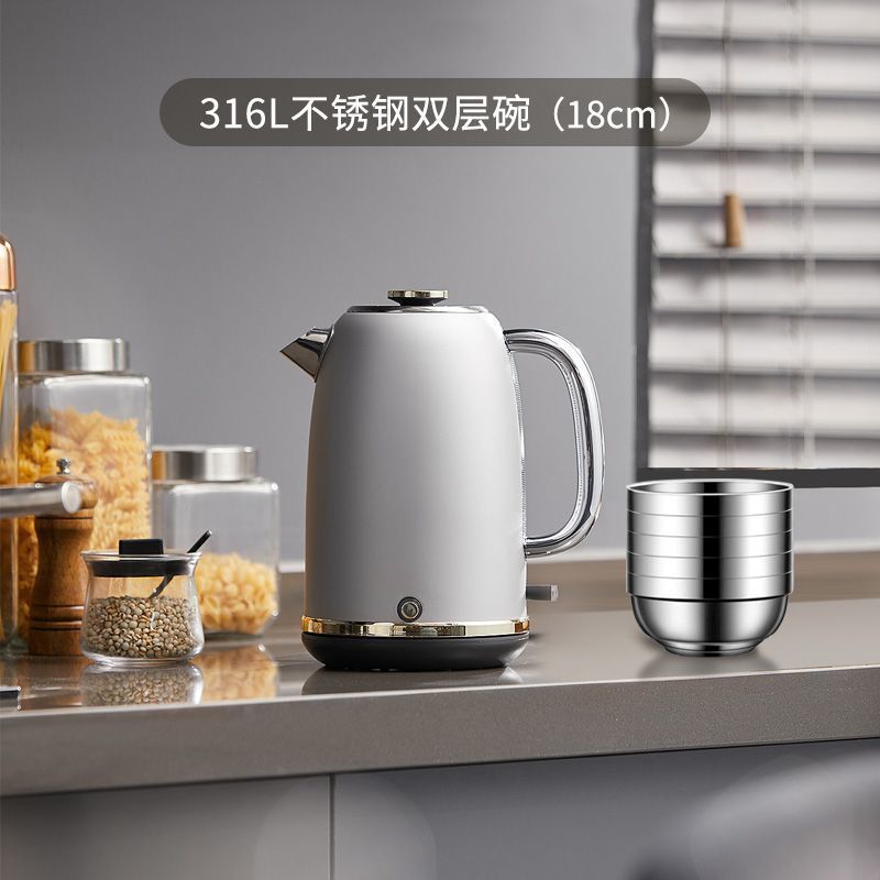 防烫316食品级特厚食堂双层隔热家用儿童不锈钢饭碗汤碗泡面