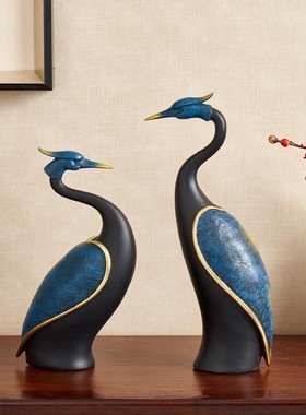 新中式摆件家居玄关客厅电视柜酒柜博古架高端高档轻奢艺术装饰品