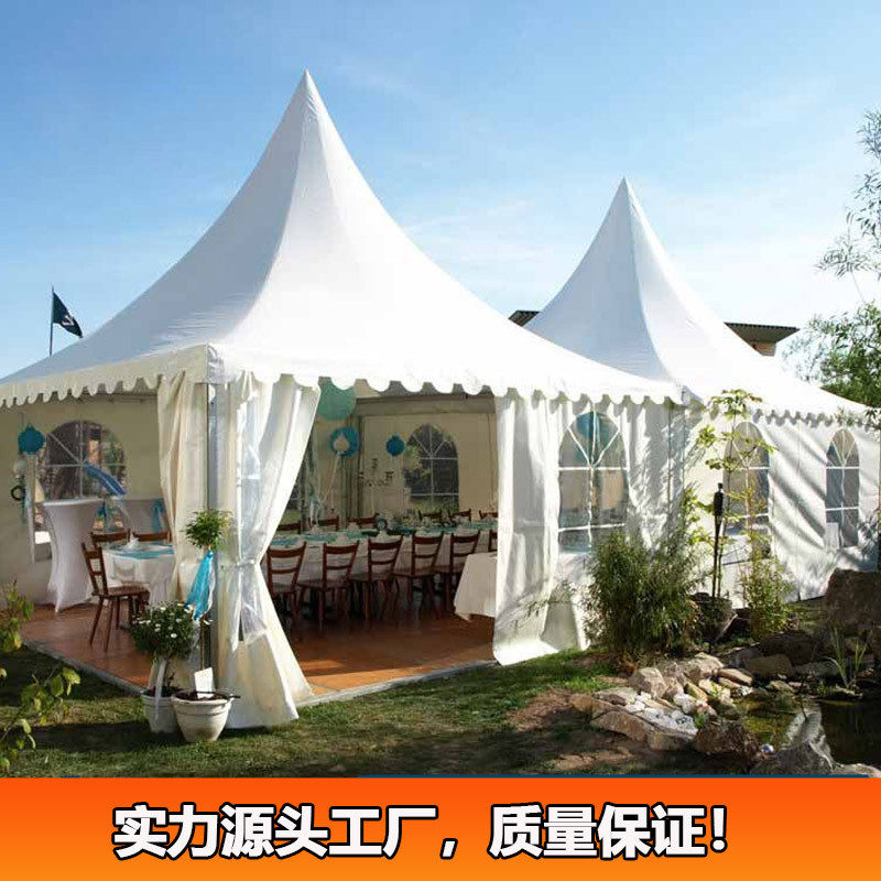 户外遮阳棚篷房广告帐篷展销展览婚庆欧式活动露天大型尖顶帐篷
