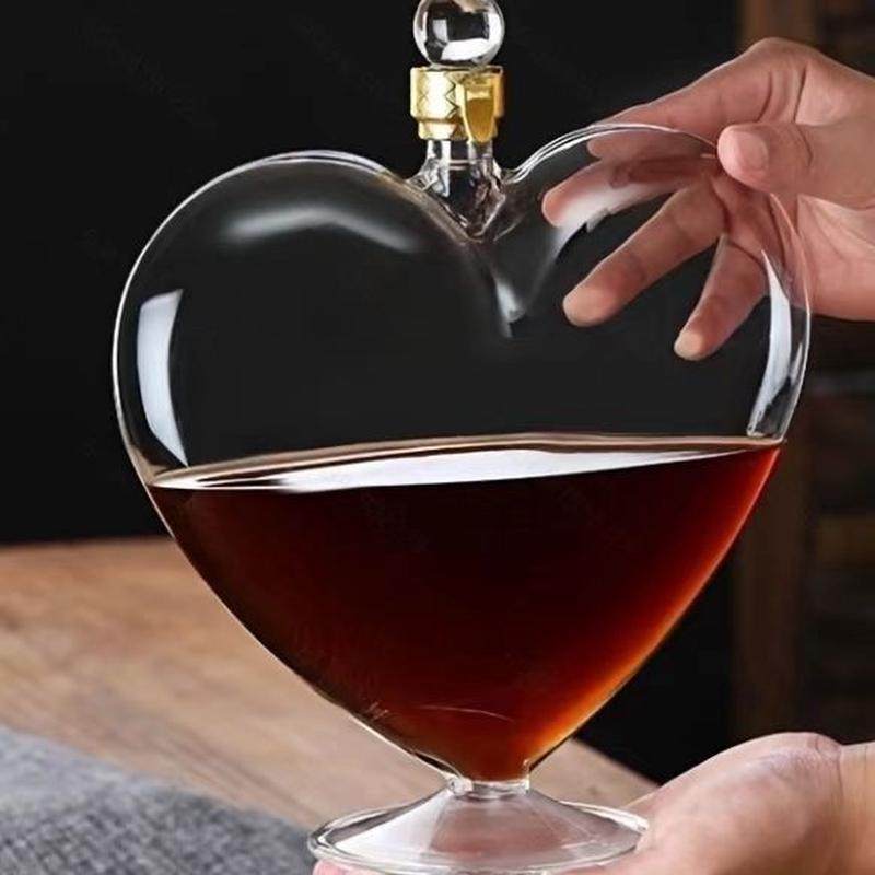 厂家批发供应异形玻璃酒瓶爱心型醒酒器瓶高硼硅玻璃酒瓶盛酒酒瓶,厨房/烹饪用具,密封罐,淘宝优惠券,粉丝福利购,淘宝优惠卷