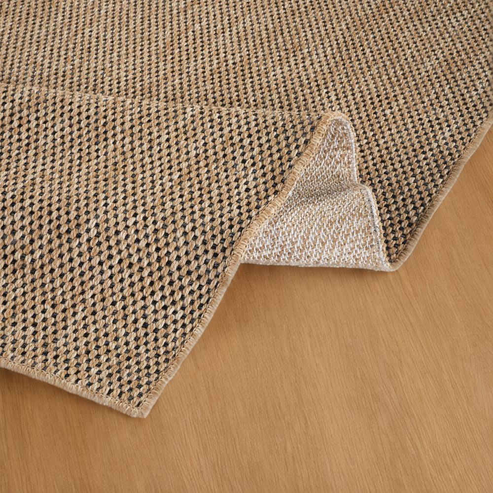 热销土耳其仿剑麻地毯机织庭院民宿无胶耐脏户外复古黄麻客厅茶室