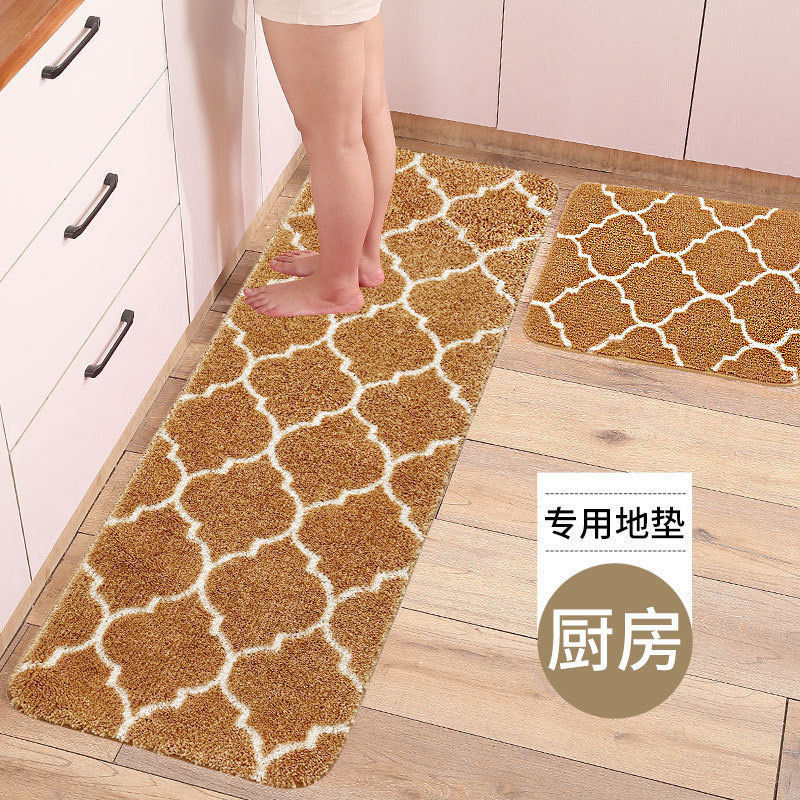 wsr【套装|加厚】可防洗厨房垫子厨房地垫防滑吸水厨房长条机油脚