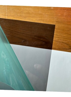 黑色半透明茶色pc板片材深茶浅料pc卷茶半透茶色pc板材双面保护膜