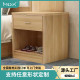 床头柜简约储物经济实木收纳柜床边迷你单层小柜子轻奢创意床边柜