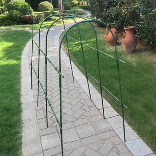 园艺拱形弯管竹竿子搭架菜园温室遮阳暖房爬藤支架大棚u型支架