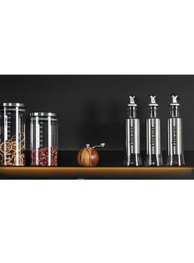 样板间厨房咖啡系列层架组合咖啡装饰品咖啡豆储物罐瓶装摆件道具