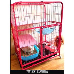 厂家直供猫笼子猫笼猫别墅猫咪笼大号家用