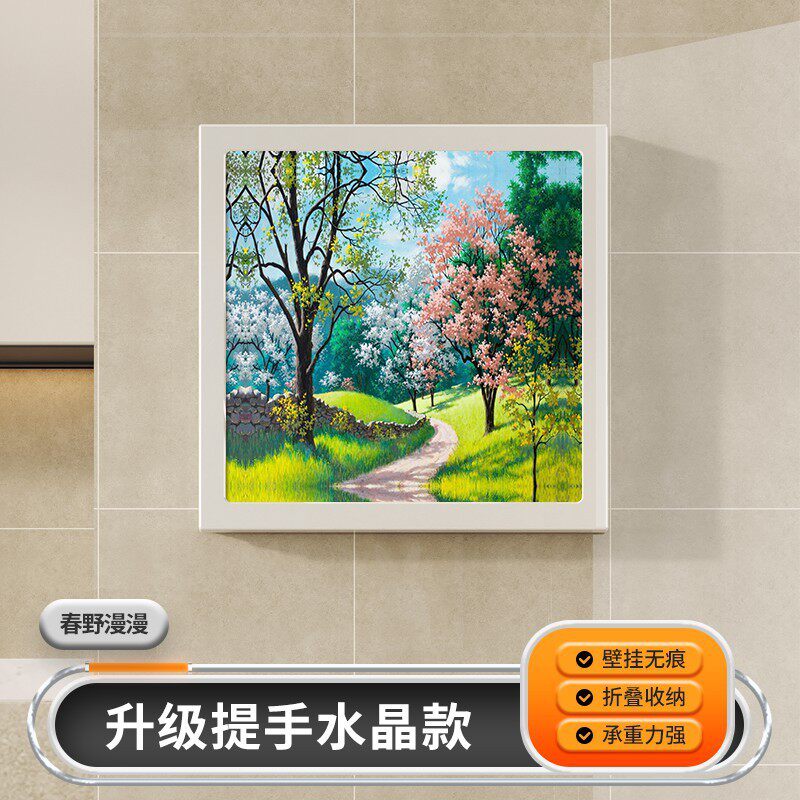 衣架式浴室折叠储物柜防水衣柜壁画免打孔简易置物架收纳角架箱子