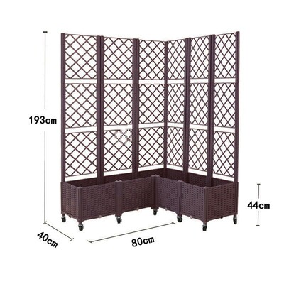 户外种植箱爬藤架带蔬菜阳台花箱种菜箱篱笆栅栏葡萄黄瓜攀爬支架