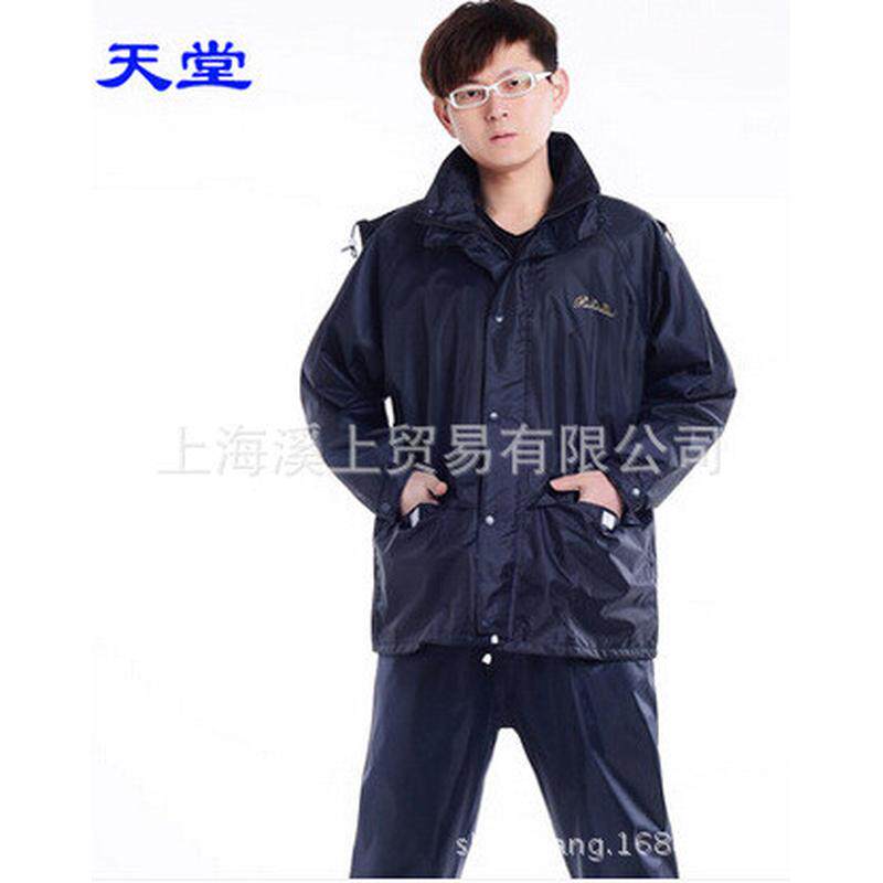 热销天堂双层雨披套装批发单人雨衣雨披加大加厚批发