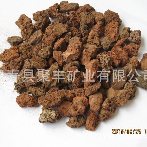 热销优质红火山石1-2cm各种规格多肉颗粒土石铺面兰花鱼缸水族过