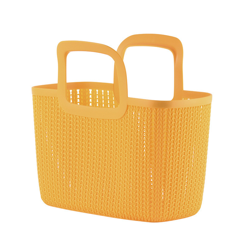 塑料收纳篮杂物篮浴筐手提浴室手提篮蓝女男士藤编洗澡小篮子包邮