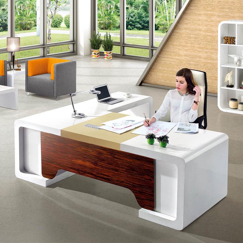 热销时尚办公桌老板桌烤漆舒适大班台老板桌简约老板办公桌