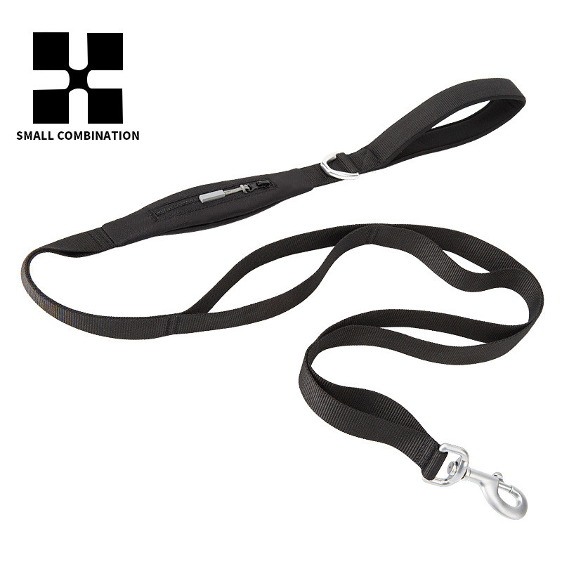 小组合外贸牵引绳遛狗收纳袋轻盈柔软潜水料宠物狗