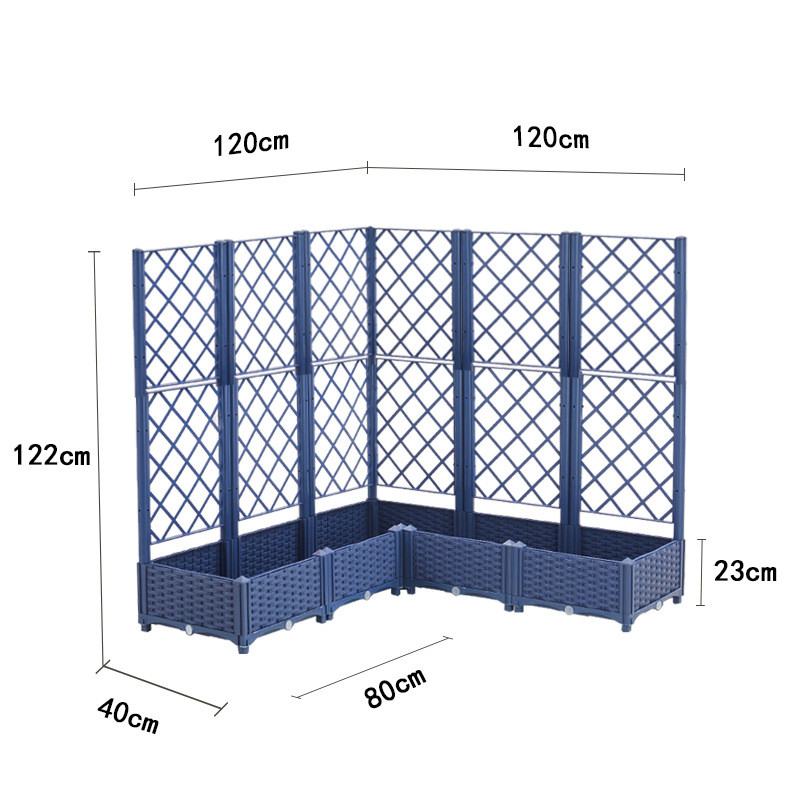 种菜家庭阳台长方形塑料蔬菜专用种植箱栅栏新款特大花箱花盆