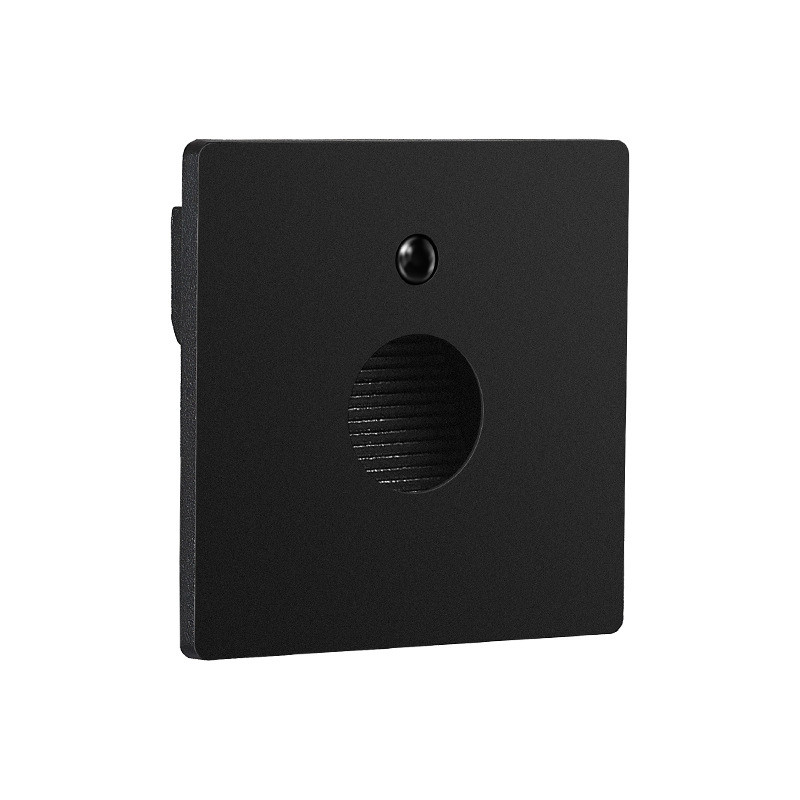 圆形86型嵌入式led墙角感应地脚灯人体灯过道台阶踏步楼梯夜灯