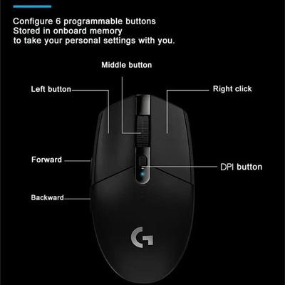 G304 Light Speed Wireless Mouse 2.4G Notebook Desktop Mouse