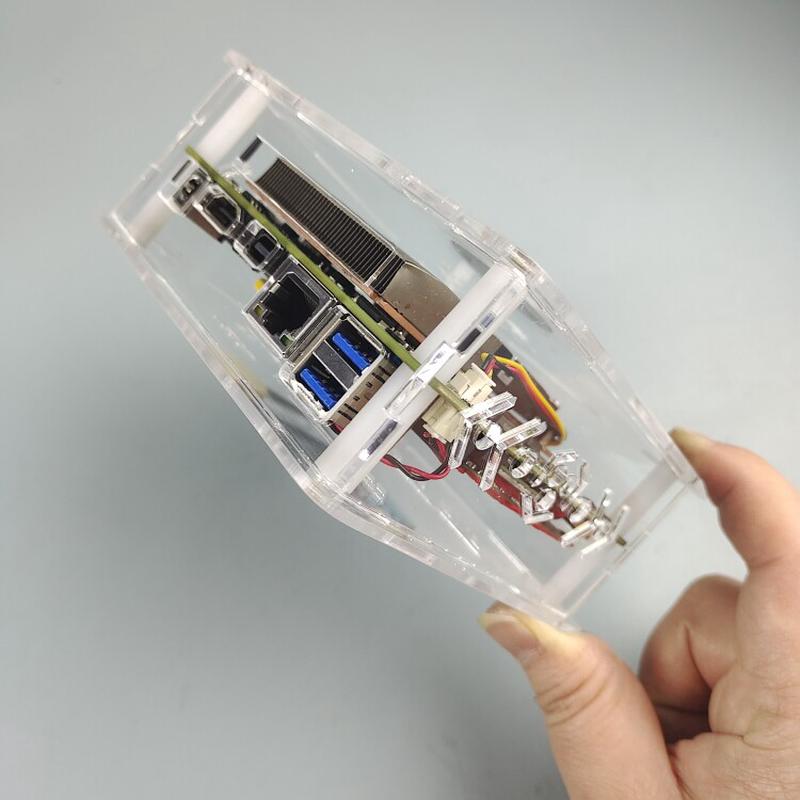 注:这是亚克力机箱,研盛NUC工控主板MINI-ITX迷你10x10cm