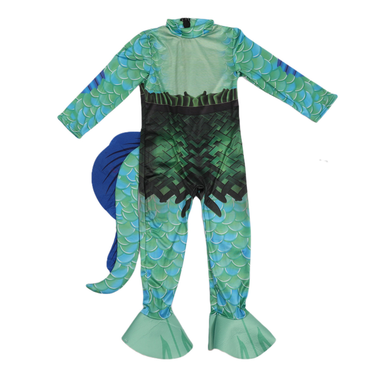万圣节海洋怪物seamonster儿童表演服Lucapixar服装面具连体衣