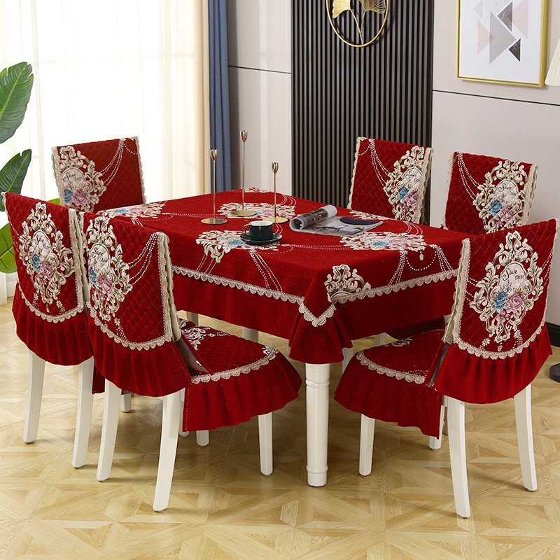 o&椅子套罩现代简约茶几餐桌布中式家用长方形餐椅套通用餐椅垫套