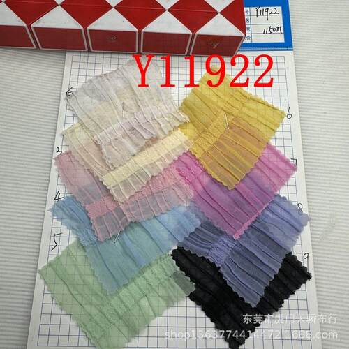现货梭织弹力涤纶泡泡格子提花格子2厘米格子大小4cm横条皱布