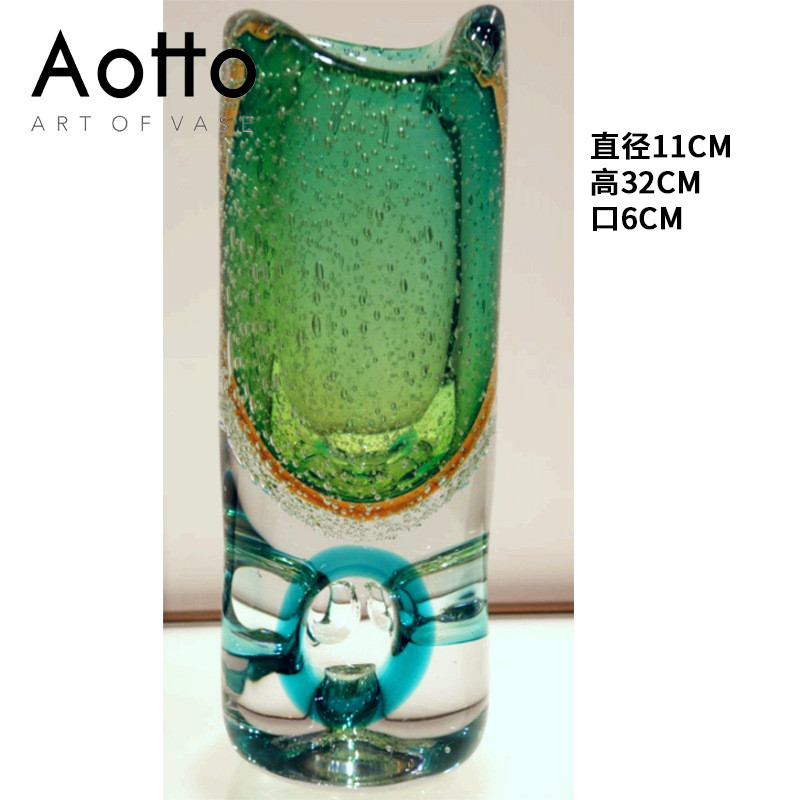 欧式创意值玻璃花瓶高颜风家用直筒桌面水培花瓶干花装饰摆件瓶子