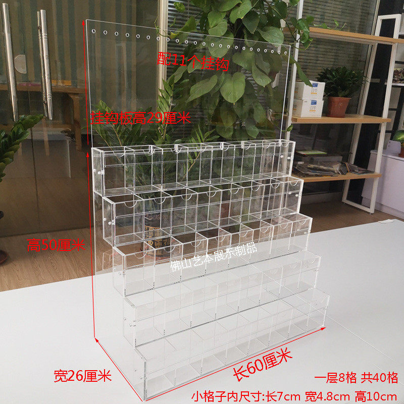 笔架子展示架亚克力透明多层文具店阶梯宝塔柜台学生钢笔收纳架