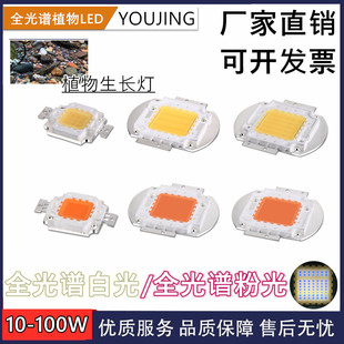 全光谱LED植物生长灯专业DIY 30W70W50W集成灯珠大功率水草族鱼缸
