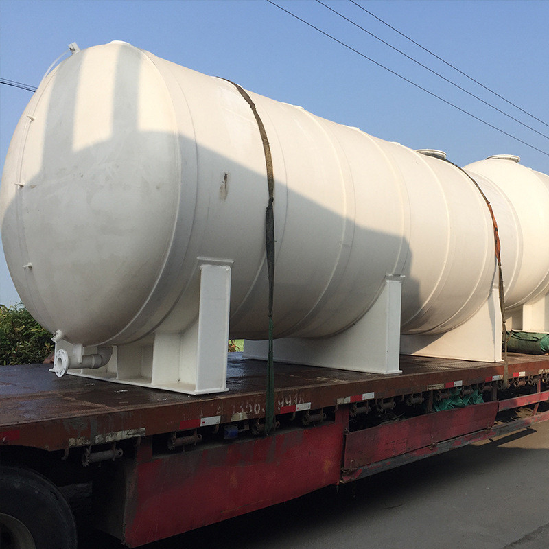 厂家供应卧式聚丙烯储罐pp化工容器计量塑料储罐pph缠绕pp储罐