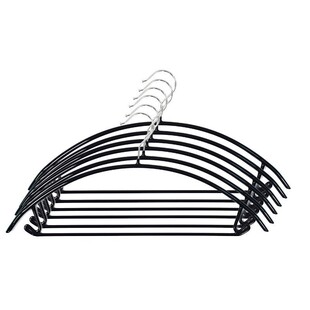 家用浸塑半圆衣架不锈钢无痕衣架防滑不鼓包晾衣架衣服撑架子批