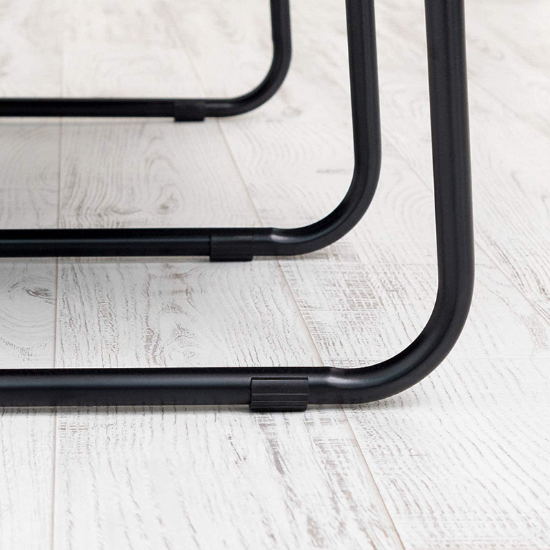 直供厂家晾衣架多层铁质置物收纳单杆室内简约落地挂衣架家用黑色