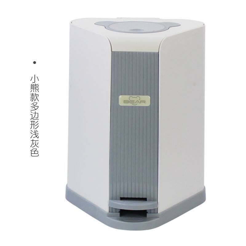 健安静音缓降垃圾桶家用脚踏式塑料带盖创意卫生间厨房脚踩筒大号