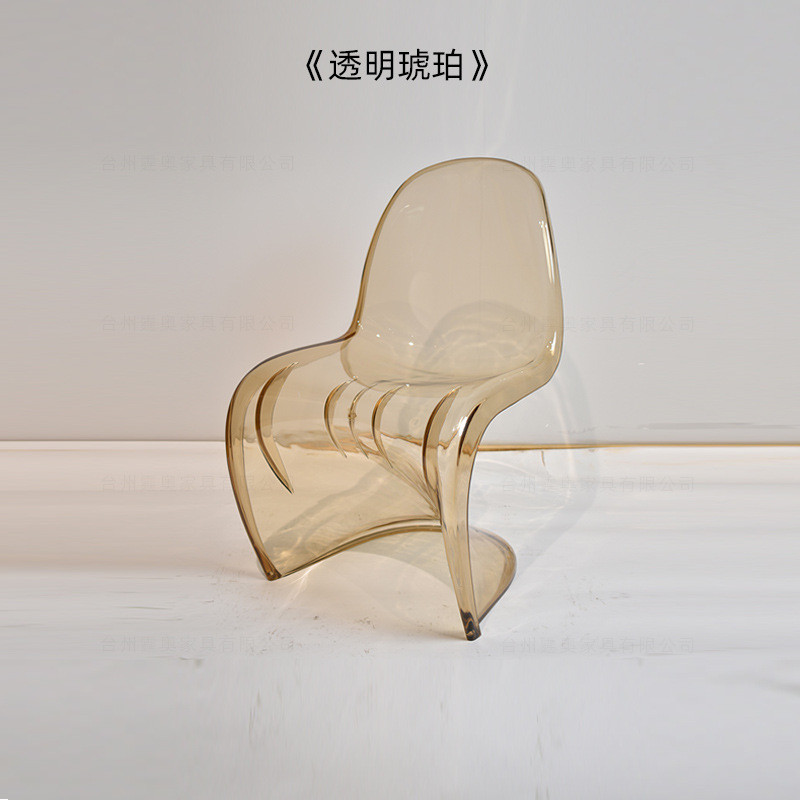 透明椅子潘东椅s餐椅北欧创意潘通椅网红ins亚克力幽灵椅水晶椅图片