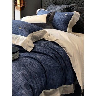 高端轻奢秋冬天亲磨毛四件套丝棉肤柔软保暖数码 印花床单被套床品