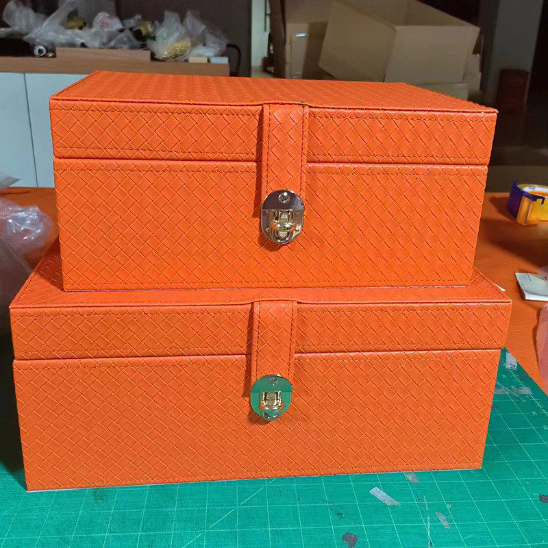 现代简约样板间酒店皮革收纳盒样板房衣帽间橱柜装饰品摆件收纳箱,收纳整理,收纳箱,淘宝优惠券,粉丝福利购,淘宝优惠卷