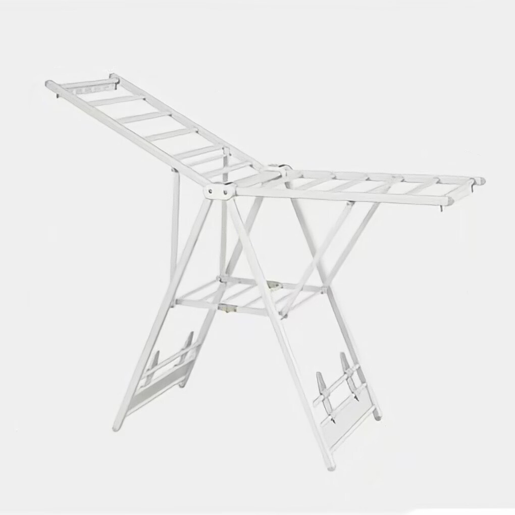 工厂直销可定制多功能折叠铝合金落地晾衣架家用户外阳台移动衣架