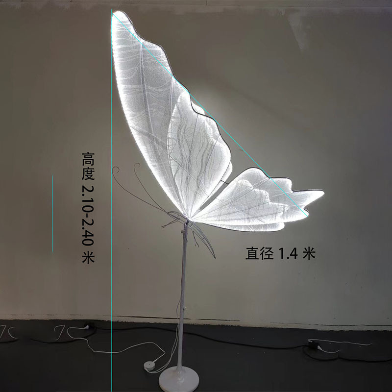 婚庆道具布置发光蝴蝶翅膀装饰舞台吊顶挂件婚礼路引场景布置摆件