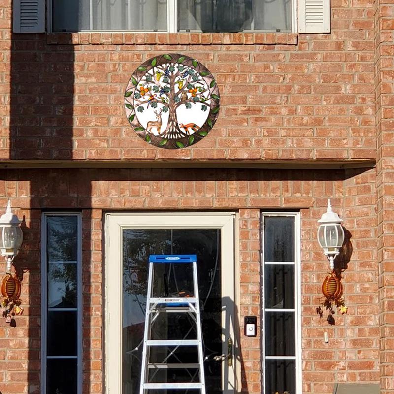 复活节户外铁艺麋鹿猫头鹰花园阳台金属墙面酒吧装饰布置挂件