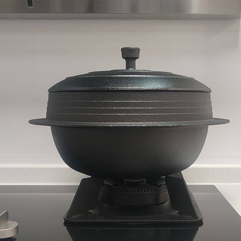 韩式飞碟锅铸铁锅老式朝鲜族大铁锅加厚炖炒米饭锅无涂层传统萍润,收纳整理,橱柜收纳筐,淘宝优惠券,粉丝福利购,淘宝优惠卷